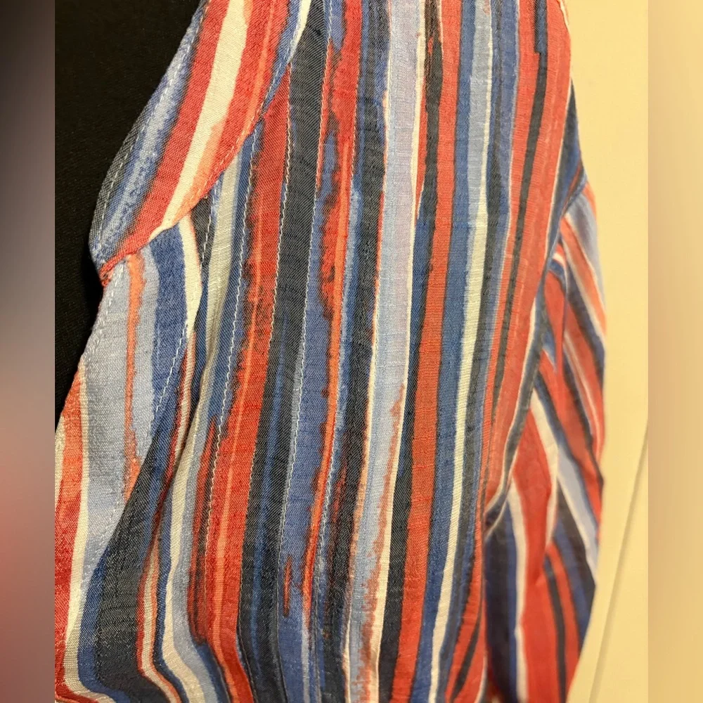 Ruby Rd. Multicolor Striped Button-Down Shirt - Picture 4 of 5